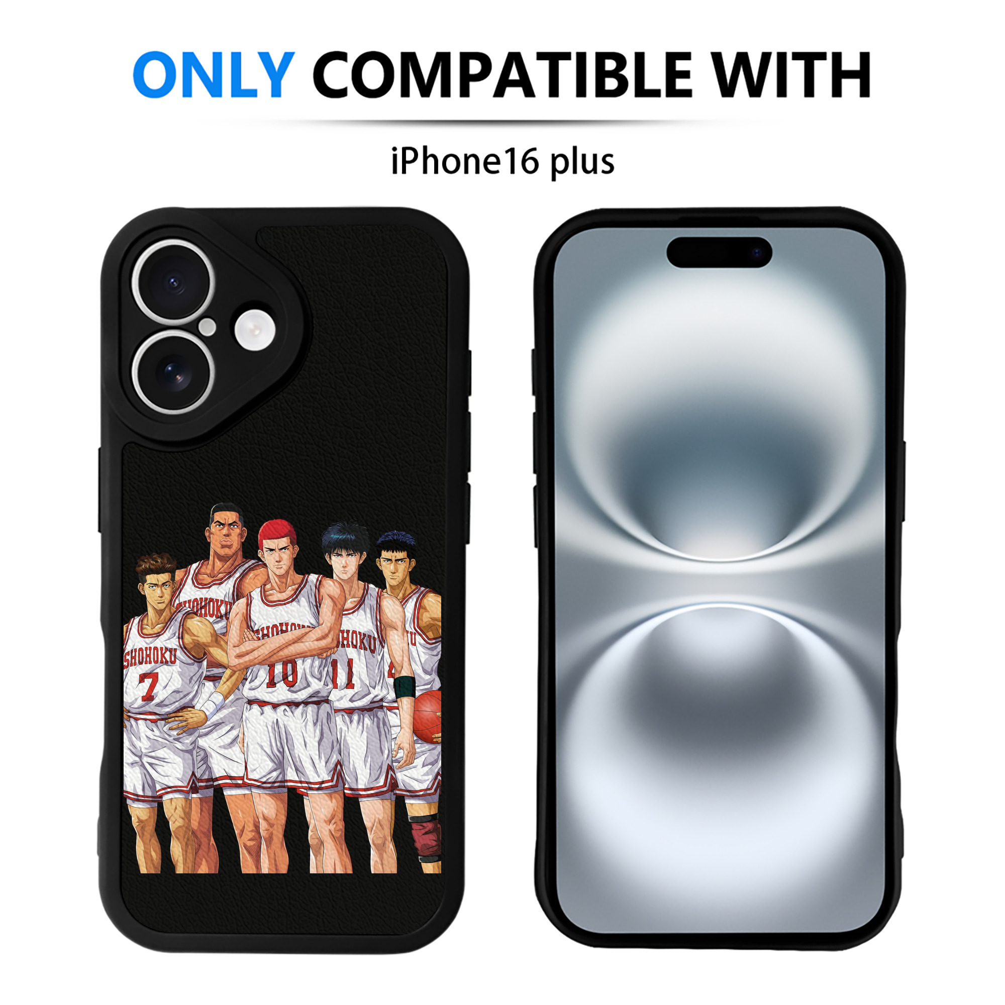 （画像用） SLAM DUNK／スラムダンク 【iPhone 16シリーズ対応】シリコンスマホケース（レザー調） 材質：シリコン
